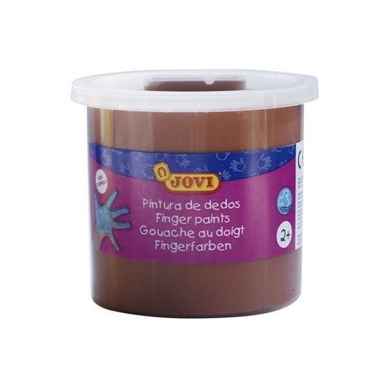 Pintura Dedos JOVI Bote x125 ml. Color Marrón