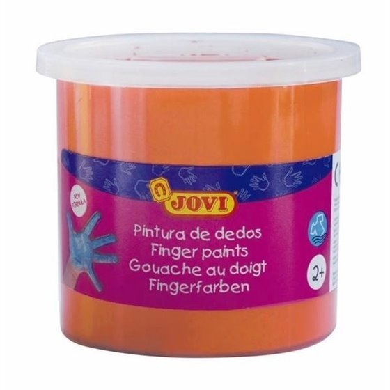 Pintura Dedos JOVI Bote x125 ml. Color Naranja