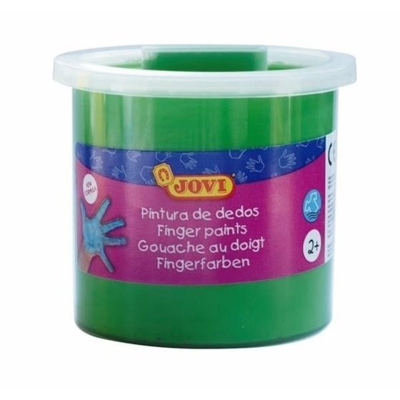 Pintura Dedos JOVI Bote x125 ml. Color Verde Oscuro