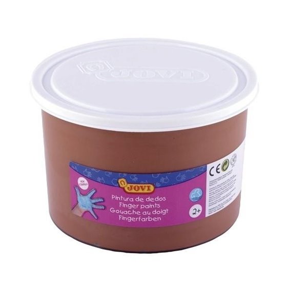 Pintura Dedos JOVI Bote x500 ml. Color Marrón