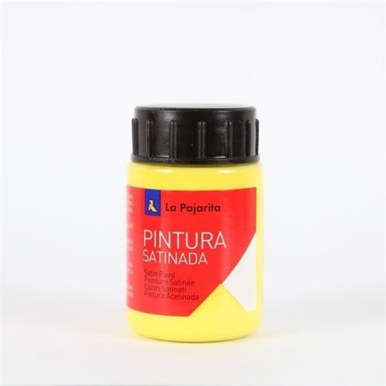 Pintura Satinada LA PAJARITA 35 ml. Color Amarillo Limón