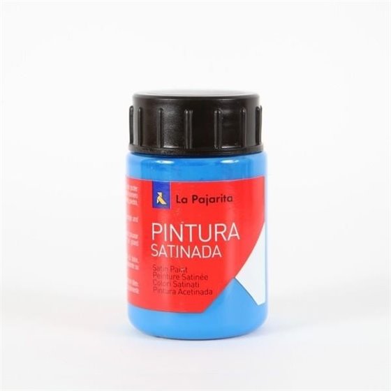 Pintura Satinada LA PAJARITA 35 ml. Color Azul Cyan