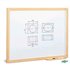 Pizarra Blanca FAIBO Marco Fibra Con Cajetín Tamaño 100 x 150 cm.
