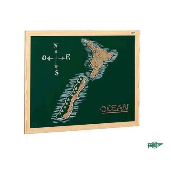 Pizarra Verde FAIBO Marco Fibra Tamaño 100 x 127 cm.