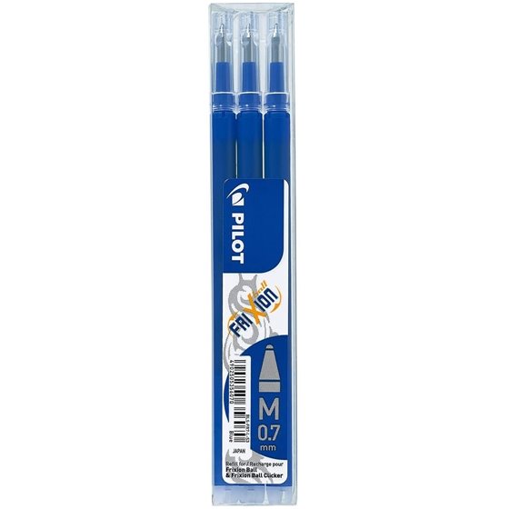 Recambio Bolígrafo PILOT Frixion Borrable Pack x3 Unidades Color Azul