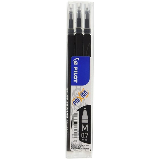 Recambio Bolígrafo PILOT Frixion Borrable Pack x3 Unidades Color Negro