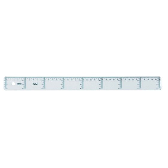 Regla SAFTA Trasnparente Tamaño 40 cm.