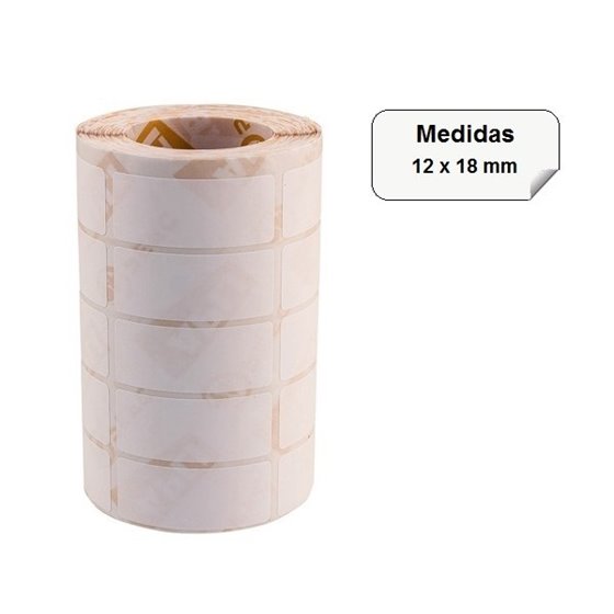 Rollo Etiquetas Manuales APLI Tamaño 12 x 18 mm. Rollo x5600