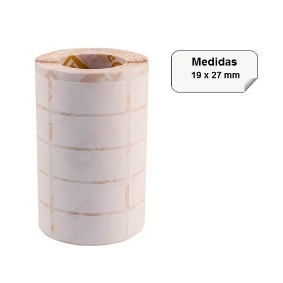 Rollo Etiquetas Manuales APLI Tamaño 19 x 27 mm. Rollo x3000