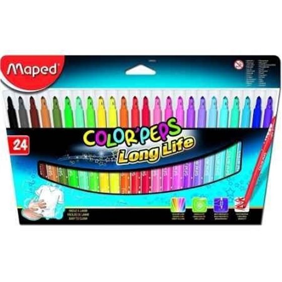 Rotuladores MAPED Color Peps Envase 24 COLORES