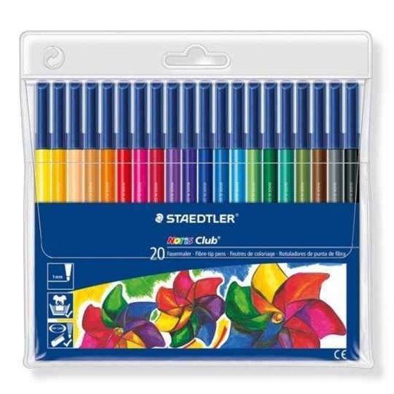 Rotuladores STAEDTLER Noris Club Envase 20 COLORES
