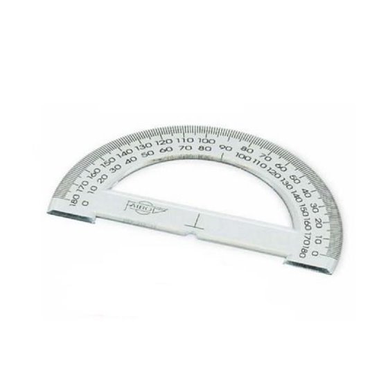 Semicírculo FAIBO Tranasparente Tamaño 15 cm.