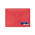 Sobre Portadocumentos Plástico OFFICE BOX A6 Cierre Velcro Color Rojo