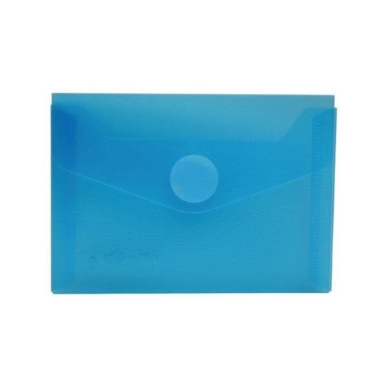 Sobre Portadocumentos Plástico OFFICE BOX A7 Cierre Velcro Color Azul