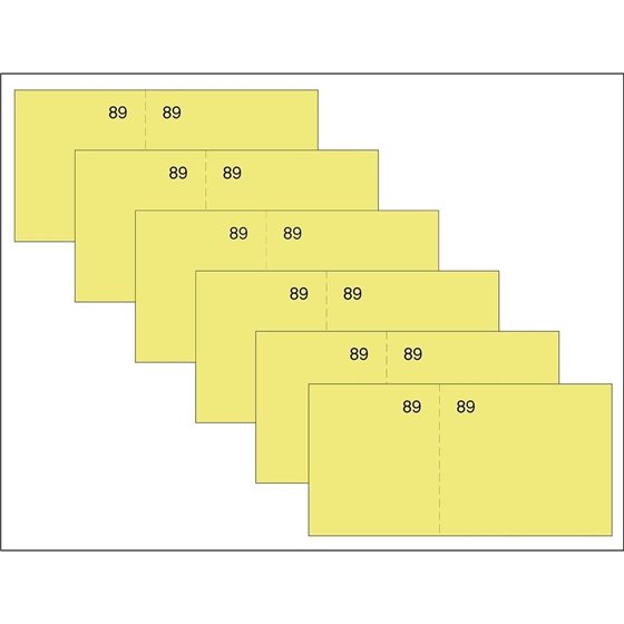 Talonario LOAN Vale Caja 5 x 11 cm. T-29 Color Amarillo