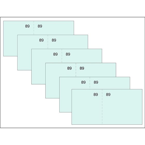 Talonario LOAN Vale Caja 5 x 11 cm. T-29 Color Verde