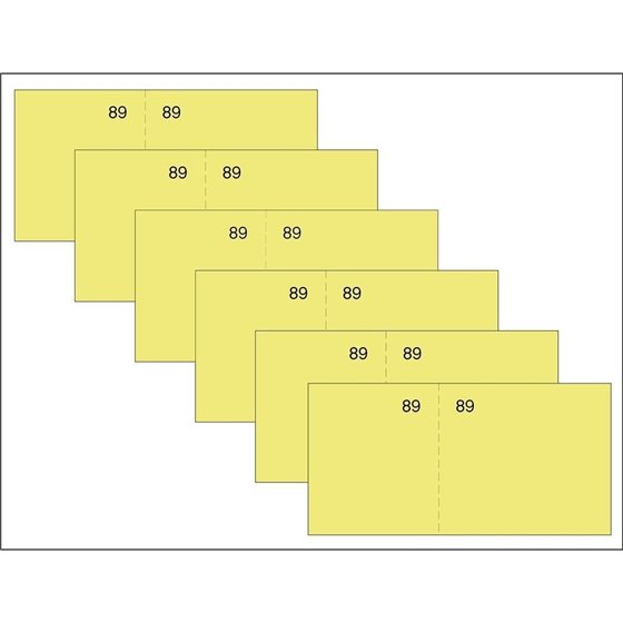 Talonario LOAN Vale Caja 5 x 15 cm. T-59 Color Amarillo