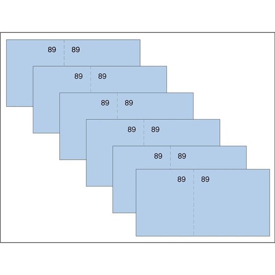 Talonario LOAN Vale Caja 5 x 15 cm. T-59 Color Azul