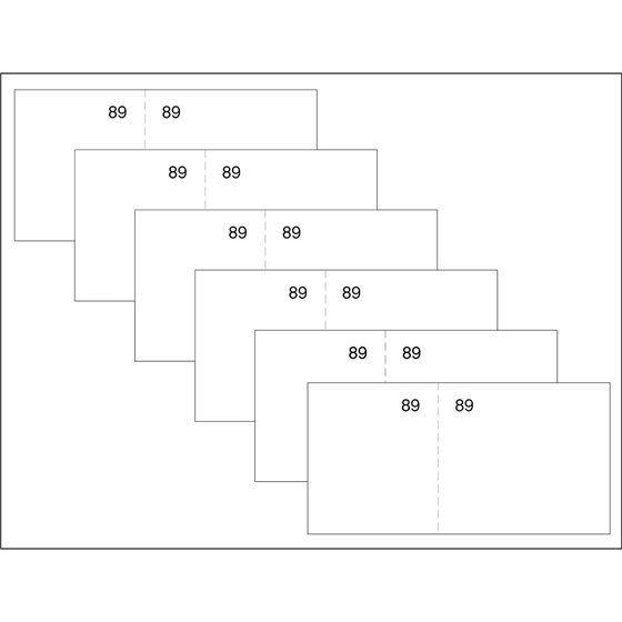 Talonario LOAN Vale Caja 5 x 15 cm. T-59 Color Blanco