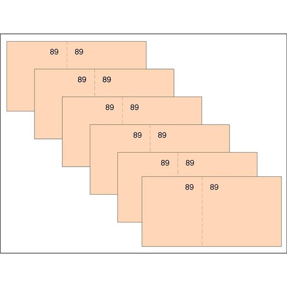 Talonario LOAN Vale Caja 5 x 15 cm. T-59 Color Naranja