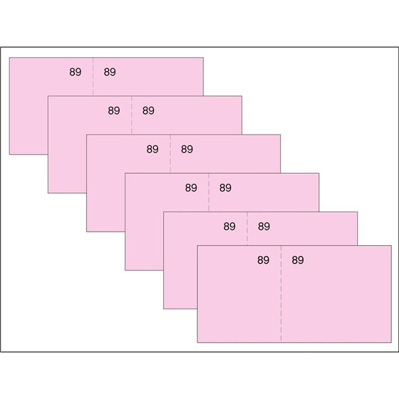 Talonario LOAN Vale Caja 5 x 15 cm. T-59 Color Rosa