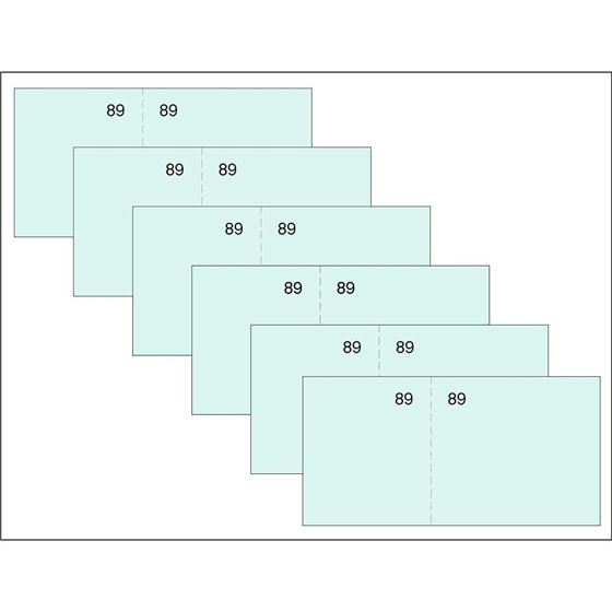 Talonario LOAN Vale Caja 5 x 15 cm. T-59 Color Verde