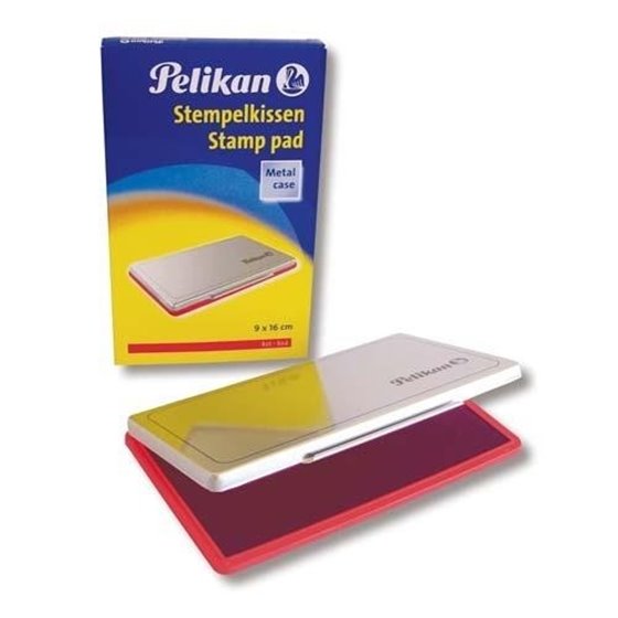 Tampón Tinta Sellos PELIKAN Nº1 9 x 16 cm. Color Rojo