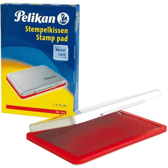 Tampón Tinta Sellos PELIKAN Nº2 7 x 11 cm. Color Rojo