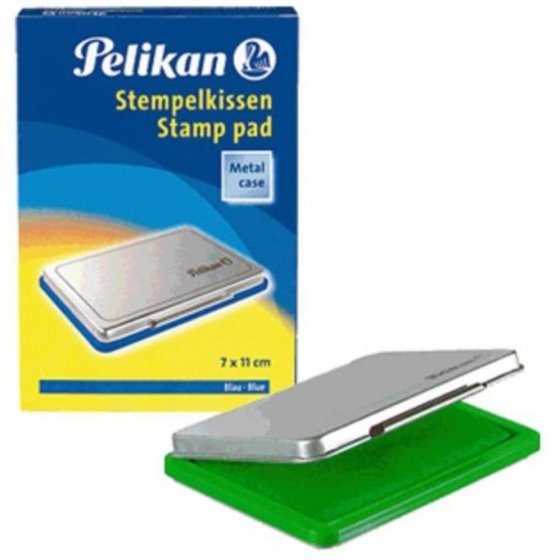 Tampón Tinta Sellos PELIKAN Nº2 7 x 11 cm. Color Verde