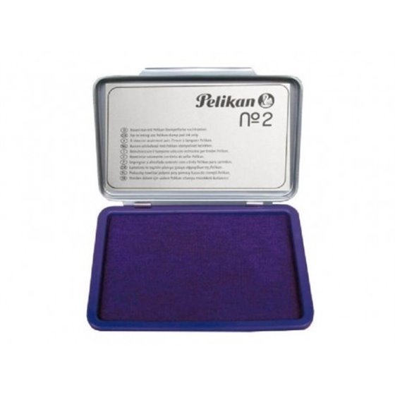 Tampón Tinta Sellos PELIKAN Nº2 7 x 11 cm. Color Violeta