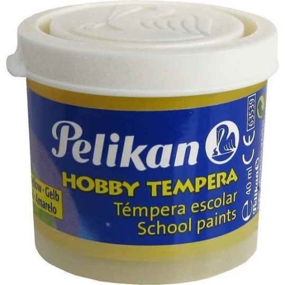 Témpera Escolar PELIKAN 40 ml. Color Amarillo