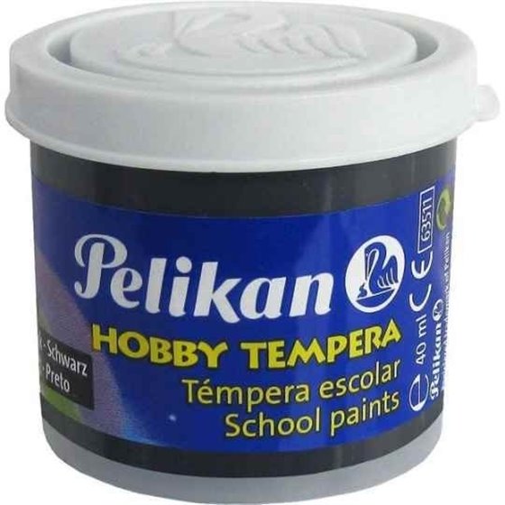 Témpera Escolar PELIKAN 40 ml. Color Negro
