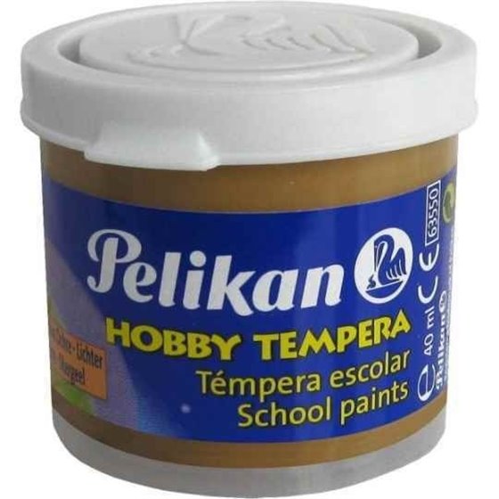 Témpera Escolar PELIKAN 40 ml. Color Ocre Claro