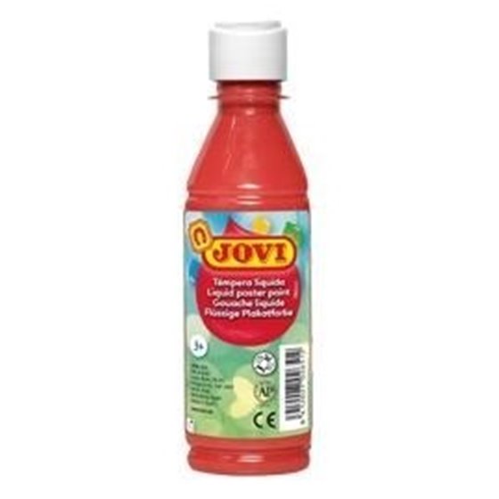 Témpera Liquida JOVI Bote x250 ml. Color Rojo