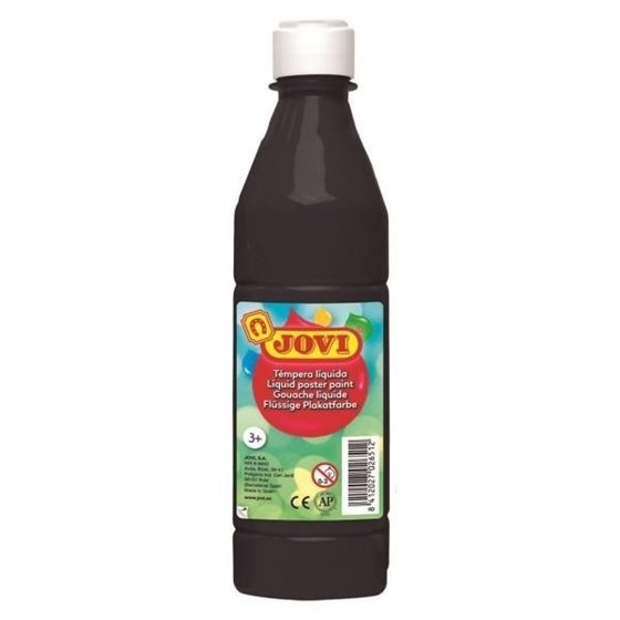 Témpera Liquida JOVI Bote x500 ml. Color Negro