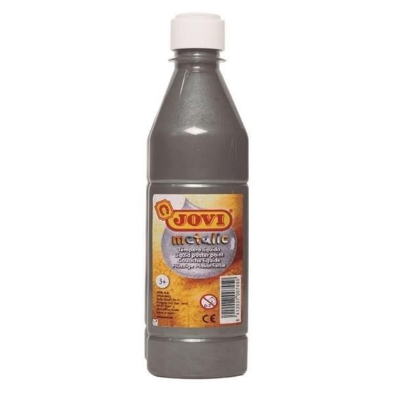 Témpera Liquida JOVI Bote x500 ml. Color Plata