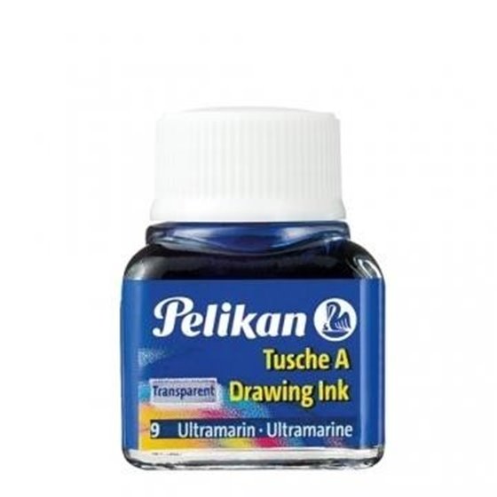 Tinta China 523 PELIKAN 10 ml. Color Azul Ultramar