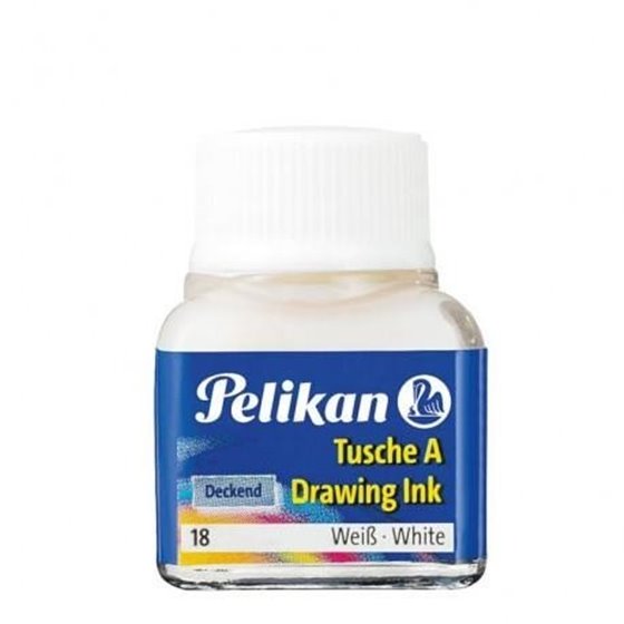 Tinta China 523 PELIKAN 10 ml. Color Blanco