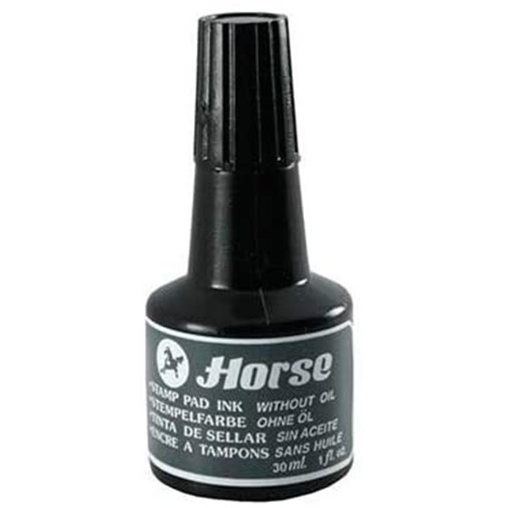 Tinta Para Sellar HORSE 30 ml. Color Negro
