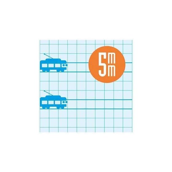 Cuaderno LAMELA 16 Hojas Tapa Básico Cuadrovía Modelo Cuadrovía 5 mm.