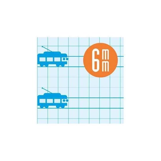 Cuaderno LAMELA 16 Hojas Tapa Básico Cuadrovía Modelo Cuadrovía 6 mm.