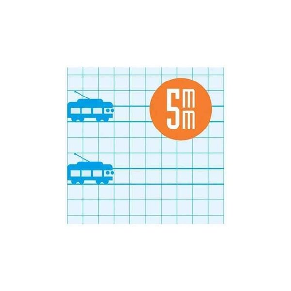 Bloc LAMELA 4º 40 Hojas Tapa Básico Cuadrovía Modelo Cuadrovía 5 mm.