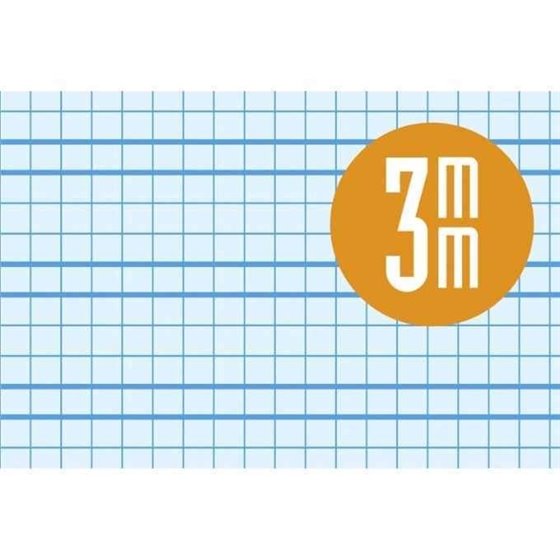 Bloc LAMELA Folio 80 Hojas 90 g. Tapa Plástico Cuadrovía 3 mm. Color Amarillo