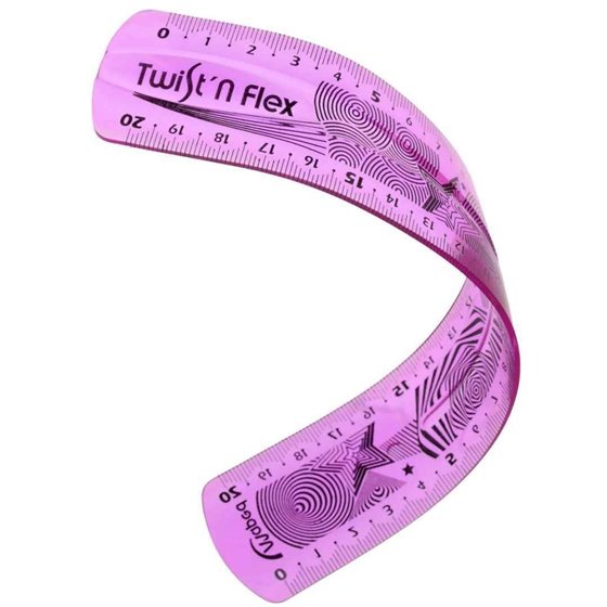 Regla Escolar MAPED Twist'n Flex Tamaño 30 cm.