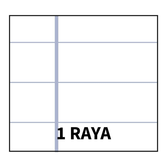 Bloc TAURO Extra 4º 80H 60 g. Tapa Dura Modelo Raya Horizontal