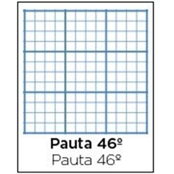 Bloc TAUROPLASTIC Folio 80H 90 g. Tapa Plástico Modelo Pauta 46º