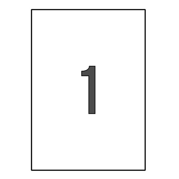 Etiquetas Impresora MULTI3 Caja x100 Hojas Tamaño 210 x 297 mm.