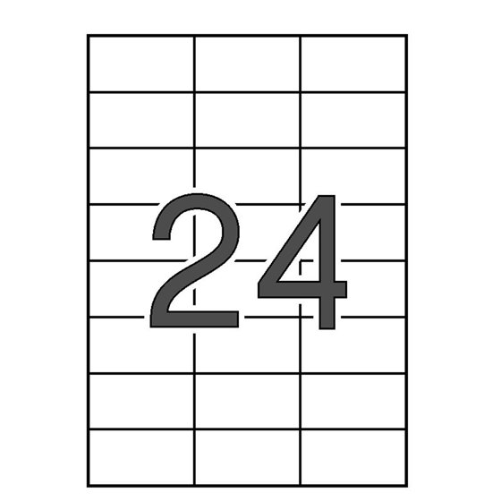 Etiquetas Impresora MULTI3 Caja x100 Hojas Tamaño 70 x 37 mm.