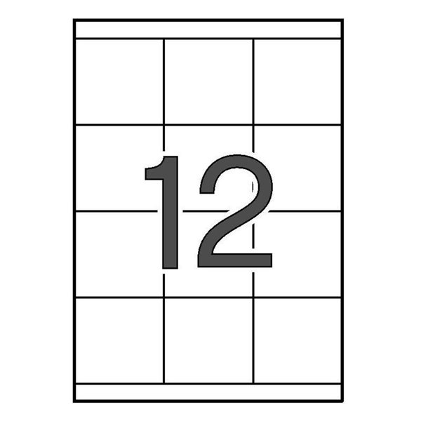 Etiquetas Impresora MULTI3 Caja x100 Hojas Tamaño 70 x 67,7 mm.