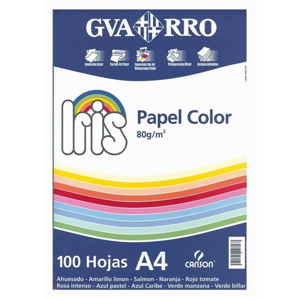 Papel Color IRIS 80 g. Paquete x100 Hojas Color Rosa